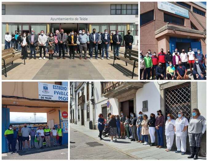 Imagen de las concentraciones que este miércoles se desarrollaron en Telde en solidaridad con Ucrania/TA.